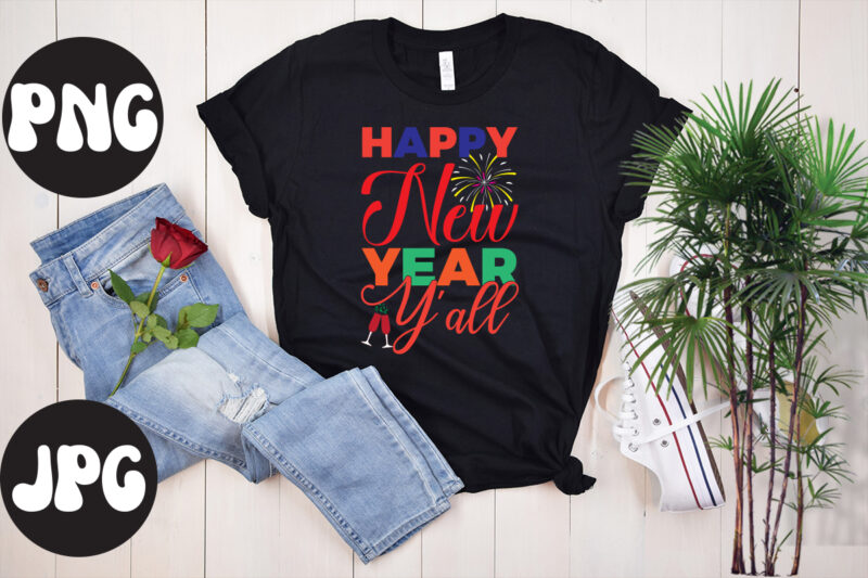 Happy New Year y'all SVG design, Happy New Year y'all SVG cut file, christmas svg mega bundle ,130 christmas design bundle , christmas svg bundle , 20 christmas t-shirt design