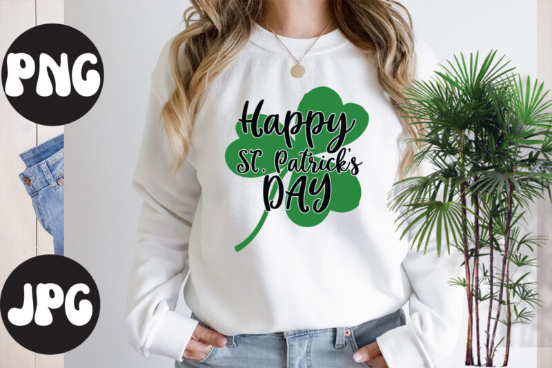 Happy ST. Patrick's day , St Patrick's Day Bundle,St Patrick's Day SVG Bundle,Feelin Lucky PNG, Lucky Png, Lucky Vibes, Retro Smiley Face, Leopard Png, St Patrick's Day Png, St. Patrick's