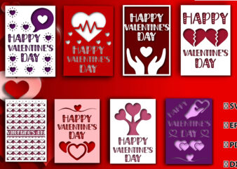 Happy Valentine’s Day Card Bundle