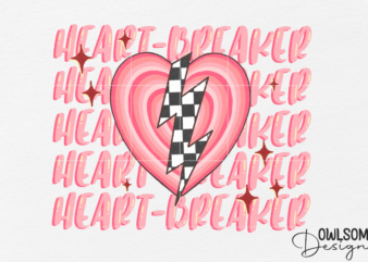 Heart Breaker Valentine PNG Sublimation