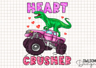 Heart Crusher Dinosaur Valentine