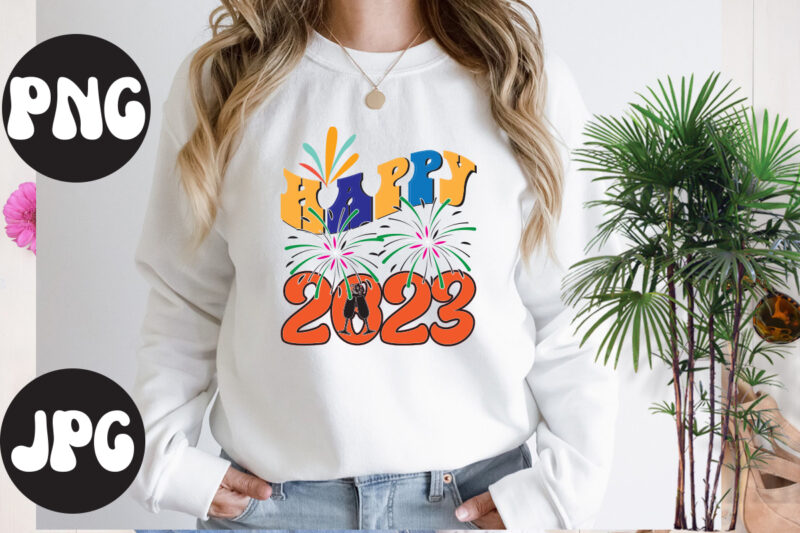 Hello 2023 retro design, Hello 2023 SVG design, New Year's 2023 Png, New Year Same Hot Mess Png, New Year's Sublimation Design, Retro New Year Png, Happy New Year 2023