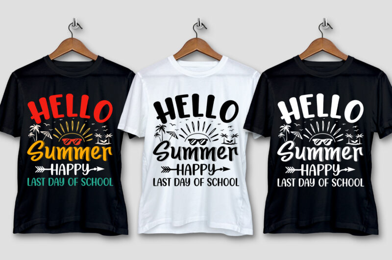 School Colorful T-Shirt Design Bundle