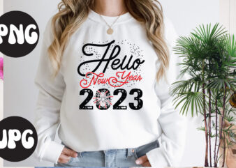 Hello new year 2023 SVG design, Hello new year 2023 SVG cut file, New Year’s 2023 Png, New Year Same Hot Mess Png, New Year’s Sublimation Design, Retro New Year