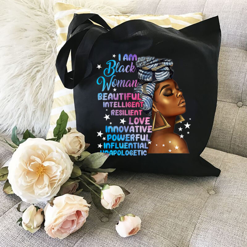 I Am Black Woman Black History Month Afro African American NL