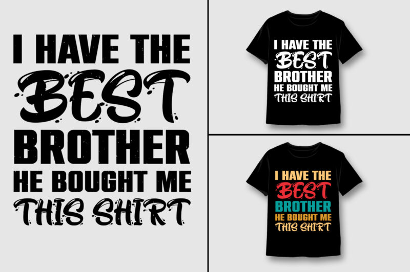 Brother T-Shirt Design Bundle