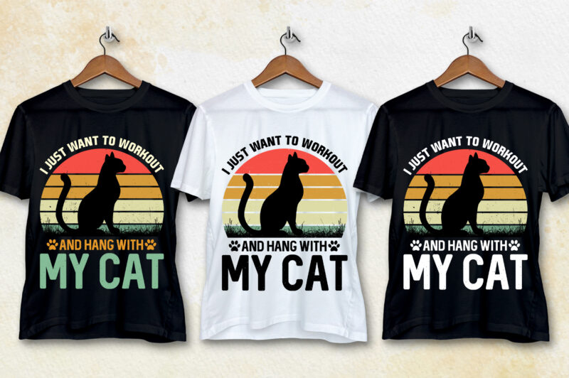 Cat T-Shirt Design Bundle