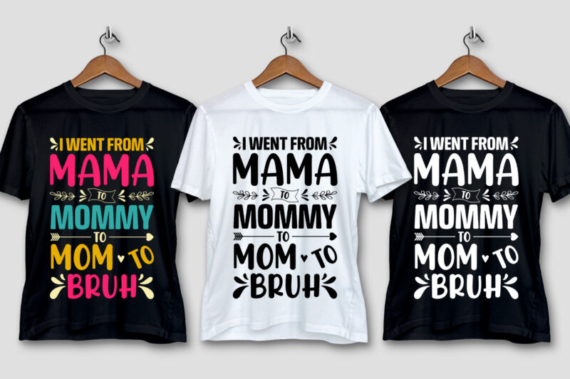 Mom Colorful T-Shirt Design Bundle