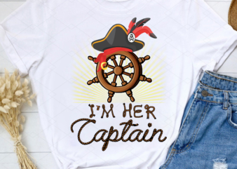 I_m Her Captain I_m His Anchor Png, Matching Couples, Nautical Sailing Cruise, Romantic Couple Gift, Husband Wife, His and Hers PNG File TC