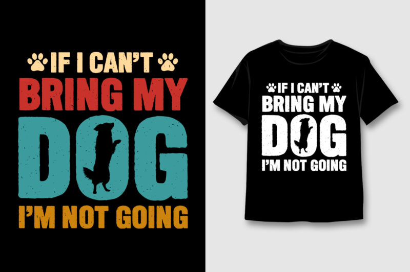 Dog Colorful T-Shirt Design Bundle