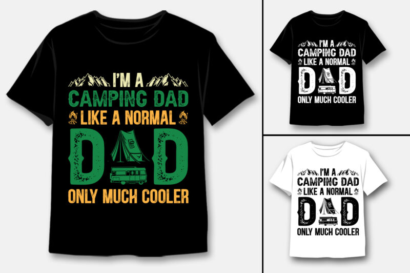 Dad Sunset Vintage T-Shirt Design Bundle