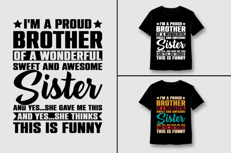 Brother T-Shirt Design Bundle