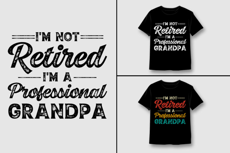 Grandpa T-Shirt Design Bundle