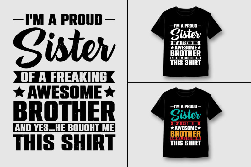 Brother T-Shirt Design Bundle