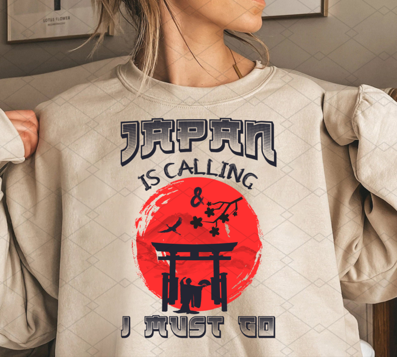 Japan Is Calling And I Must Go Png, Japan Gift, Travel Lover, Travel Gift, Janpan Travel, Holiday Trip PNG File TL