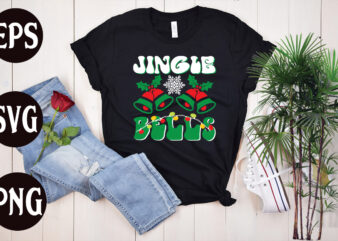 Jingle Bells SVG design , Jingle Bells retro design, christmas svg mega bundle ,130 christmas design bundle , christmas svg bundle , 20 christmas t-shirt design , winter svg bundle,
