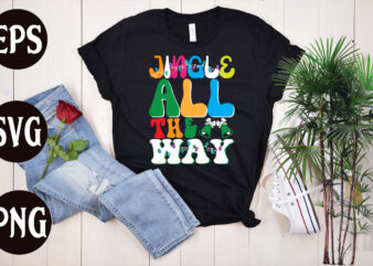 Jingle all the way retro design, Jingle all the way SVG design, christmas svg mega bundle ,130 christmas design bundle , christmas svg bundle , 20 christmas t-shirt design ,