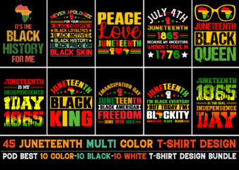 Juneteenth T-Shirt Design Bundle