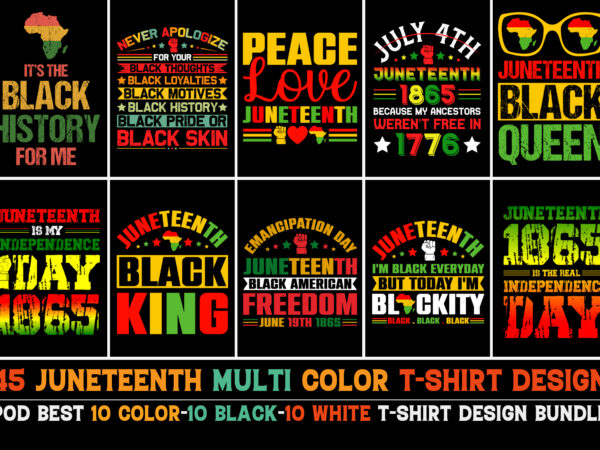 Juneteenth t-shirt design bundle