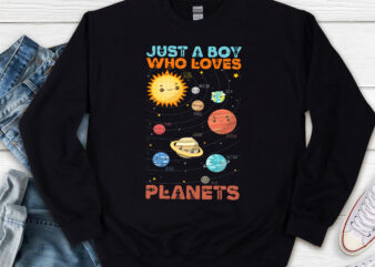 Just A Boy Who Loves Planets Solar Space Funny Science Geek NL