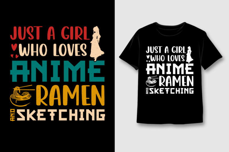 Just A Girl Who Loves T-Shirt Design Bundle