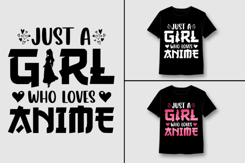 Anime Colorful T-Shirt Design Bundle