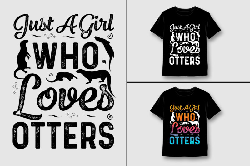 Just A Girl Who Loves T-Shirt Design Bundle