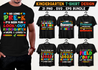 Kindergarten T-Shirt Design Bundle