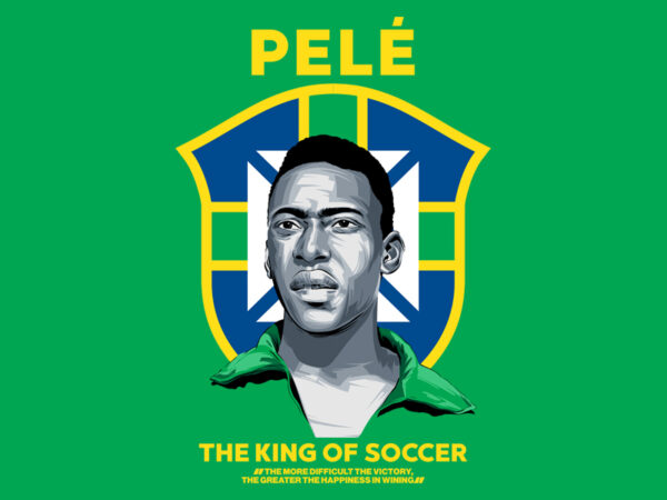 King pele t shirt vector art