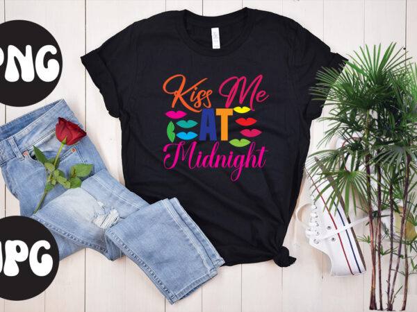 Kiss me at midnight retro design, kiss me at midnight svg design, new year’s 2023 png, new year same hot mess png, new year’s sublimation design, retro new year png,