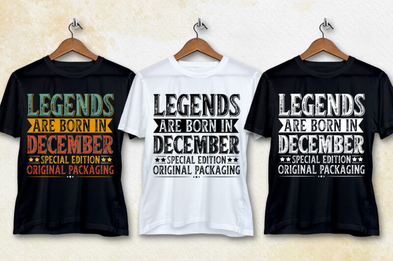 Legends Are Born T-Shirt Design Bundle