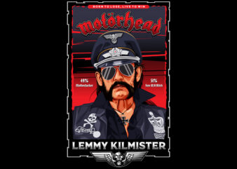 Lemmy t shirt vector graphic
