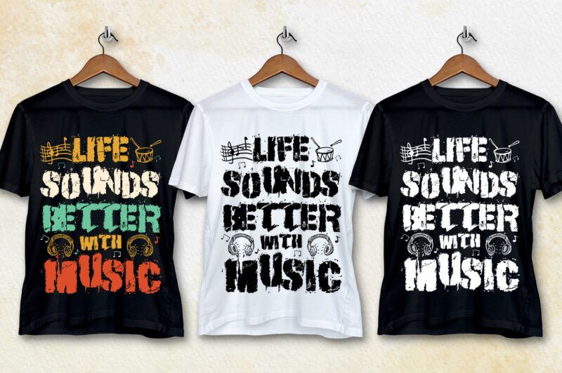 Music T-Shirt Design Bundle