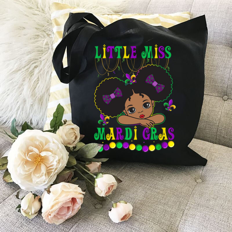 Little Miss Beads Mardi Gras Parade Cute Black Girl Princess NL