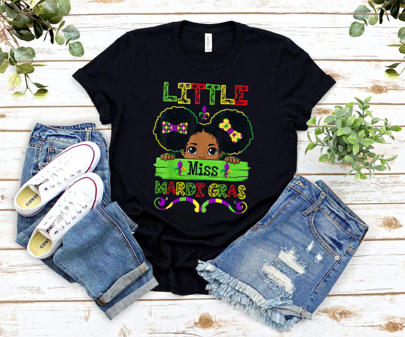 Little Miss Beads Mardi Gras Parade Cute Black Girl Princess NL 2