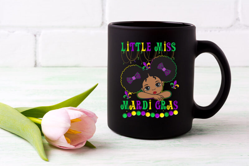 Little Miss Beads Mardi Gras Parade Cute Black Girl Princess NL