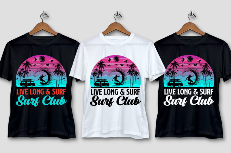 Sunset Colorful T-Shirt Design Bundle