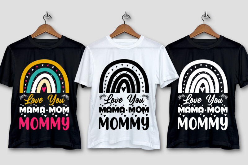 Mom Mama T-Shirt Design Bundle