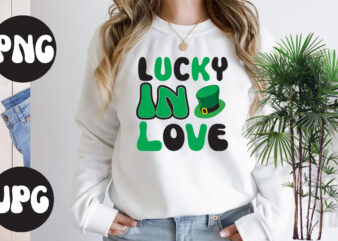 Lucky In Love Retro design , Lucky In Love SVG design, Lucky In Love, St Patrick’s Day Bundle,St Patrick’s Day SVG Bundle,Feelin Lucky PNG, Lucky Png, Lucky Vibes, Retro Smiley
