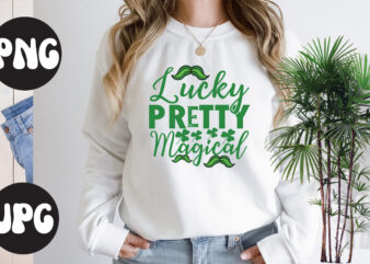 Lucky Pretty Magical, St Patrick’s Day Bundle,St Patrick’s Day SVG Bundle,Feelin Lucky PNG, Lucky Png, Lucky Vibes, Retro Smiley Face, Leopard Png, St Patrick’s Day Png, St. Patrick’s Day Sublimation t shirt vector graphic