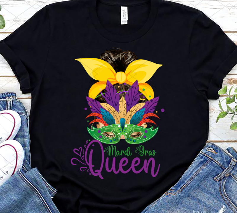 Mardi Gras Queen Carnival Png, Mask Messy Bun Png, Mardi Gras Queen ...