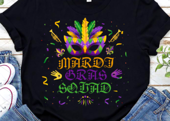 Mardi Gras Squad Funny Festival Mask Party Costume Matching NC