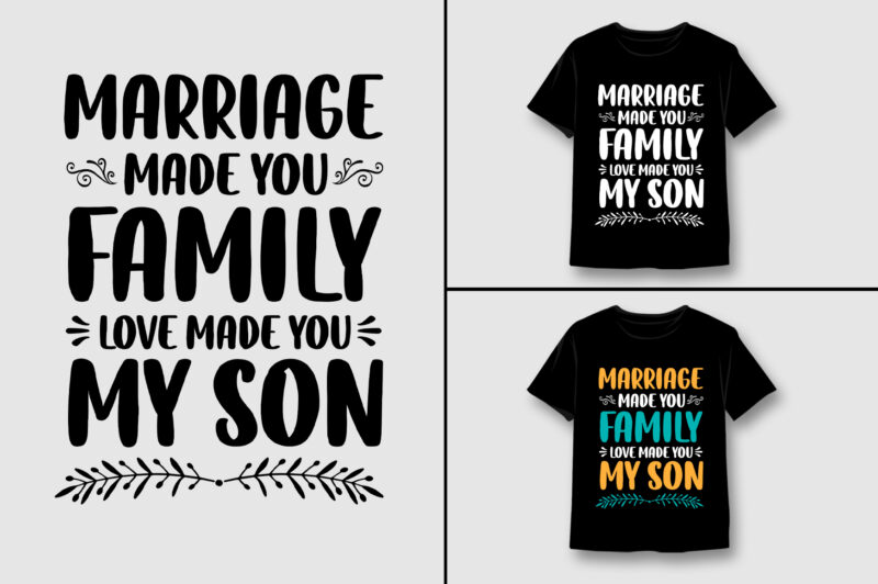 Son T-Shirt Design Bundle