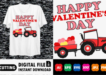 Happy Valentine’s day shirt print template