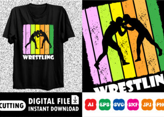 Wrestling Shirt print template