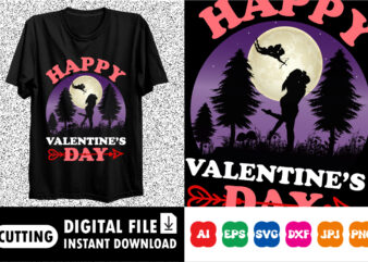 Happy Valentine’s day shirt print template