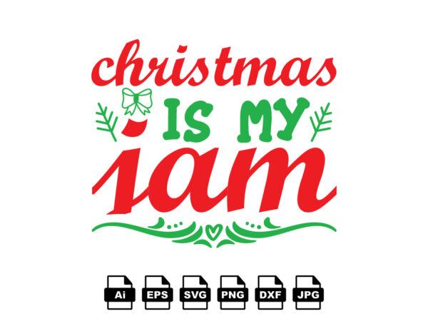 Christmas is my jam merry christmas shirt print template, funny xmas shirt design, santa claus funny quotes typography design