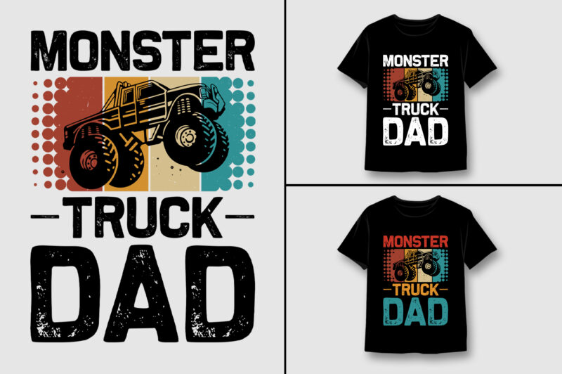 Dad Vintage Sunset T-Shirt Design Bundle