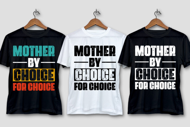 Mom Typography T-Shirt Design Bundle