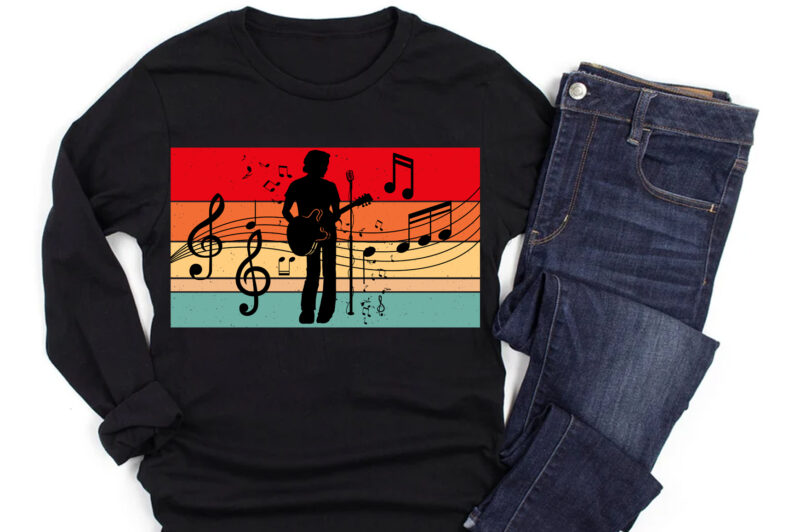 Sunset Retro Vintage T-Shirt Design Graphic Bundle